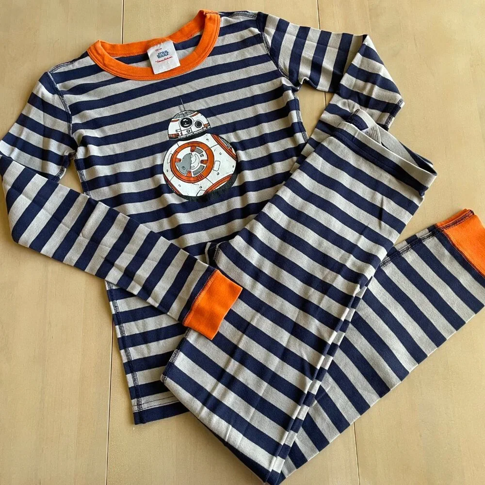 Hanna Andersson Disney Star Wars BB8 Organic Cotton PJs Pajamas Set‎ - Sz 12